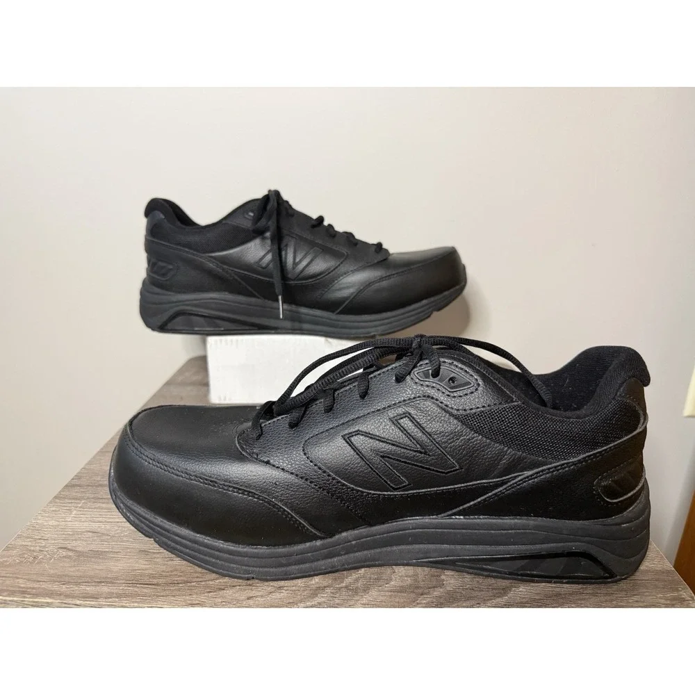 New Balance 928 MW928BK3 Men's 11.5 4E Black Leather Walking Shoes Extra Wide